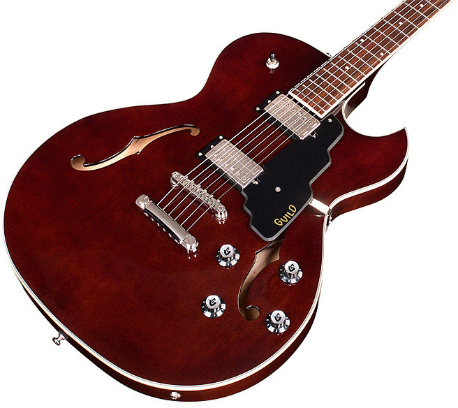 Guild Starfire I Sc Newark St Hh Ht Rw - Vintage Walnut - Guitarra eléctrica semi caja - Variation 2