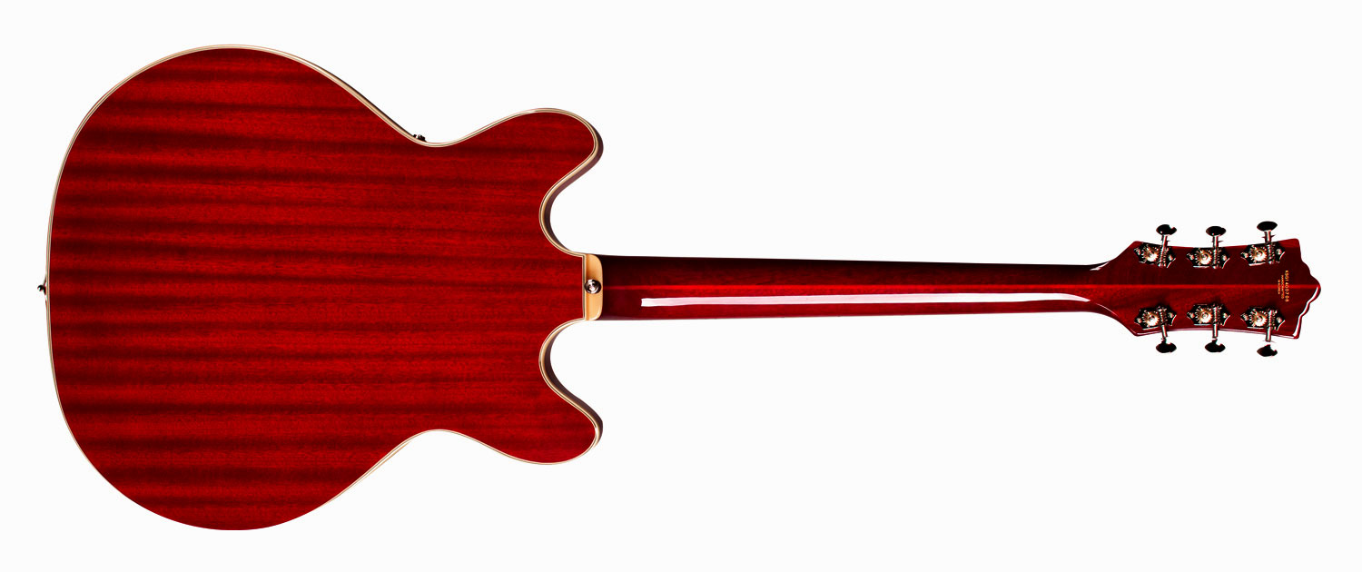 Guild Starfire Iv Newark St Hh Ht Rw - Cherry Red - Guitarra eléctrica semi caja - Variation 1