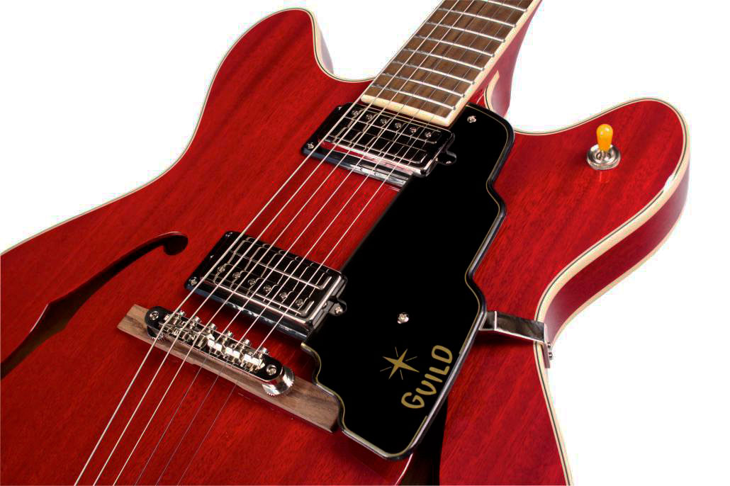 Guild Starfire Iv Newark St Hh Ht Rw - Cherry Red - Guitarra eléctrica semi caja - Variation 3