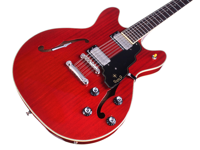 Guild Starfire Iv St-12 Newark St 12c 2h Ht Eb - Cherry Red - Guitarra eléctrica semi caja - Variation 2