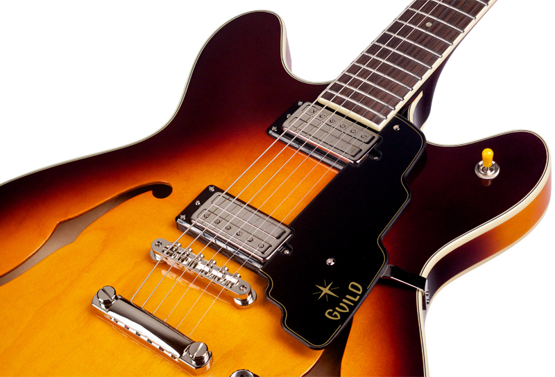 Guild Starfire Iv St Maple Newark St Hh Ht Rw - Maple Antique Sunburst - Guitarra eléctrica semi caja - Variation 3