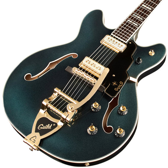 Guild Starfire Vi Special Newark 2h Bigsby Eb - Kingswood Green - Guitarra eléctrica semi caja - Variation 2