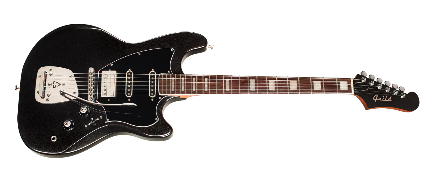 Guild Surfliner Deluxe Trem Hss Rw - Black - Guitarra electrica retro rock - Variation 2