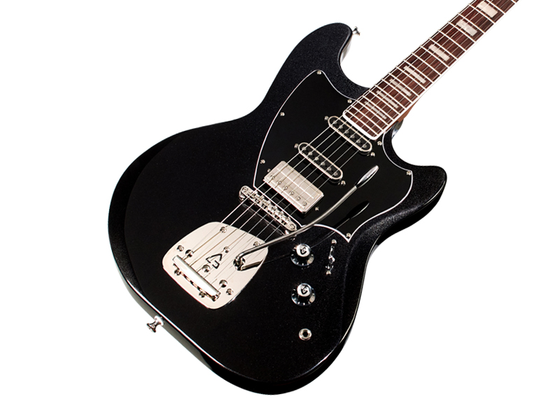 Guild Surfliner Deluxe Trem Hss Rw - Black - Guitarra electrica retro rock - Variation 3