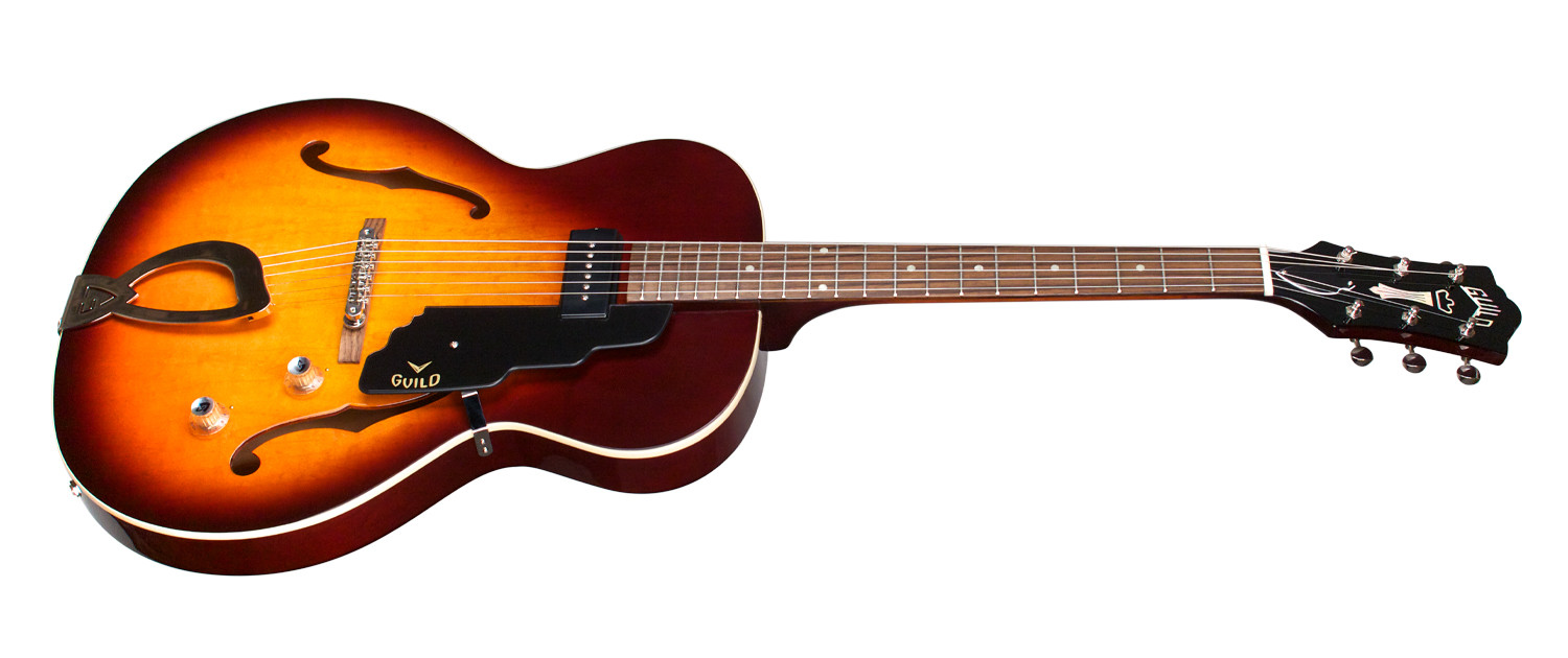 Guild T-50 Slim Newark St Collection - Vintage Sunburst - Guitarra eléctrica semi caja - Variation 1