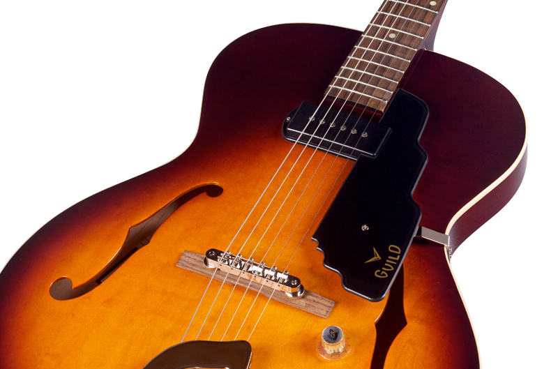 Guild T-50 Slim Newark St Collection - Vintage Sunburst - Guitarra eléctrica semi caja - Variation 3