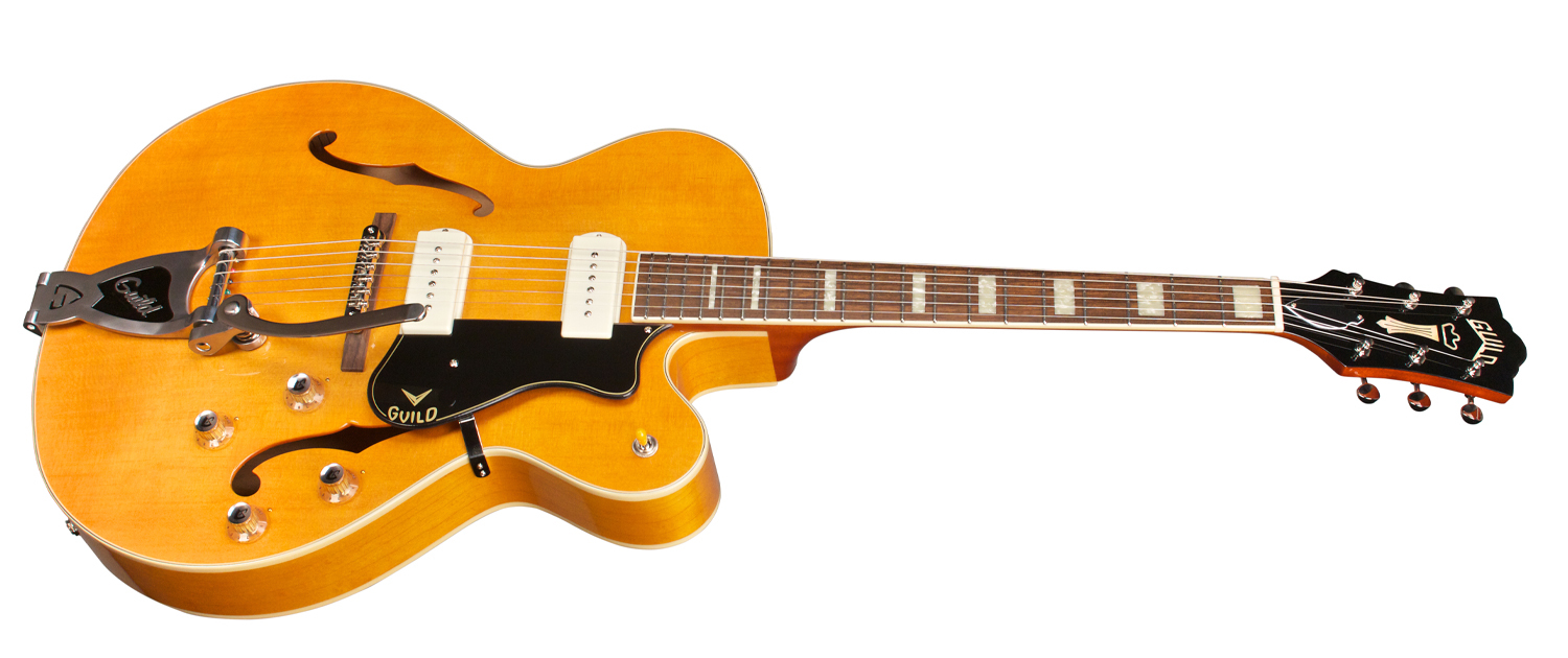Guild X-175b Manhattan Newark St Collection Bigsby +etui - Blonde - Guitarra eléctrica semi caja - Variation 2