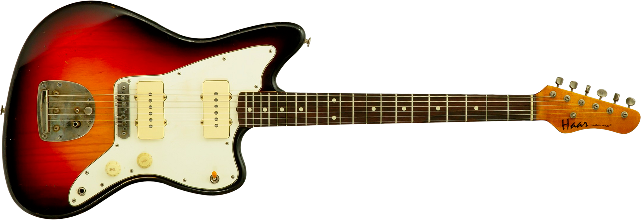 Haar Guitars Trad Jm 2s Fralin #43593 - Aged 3 Tone Sunburst - Guitarra electrica retro rock - Main picture