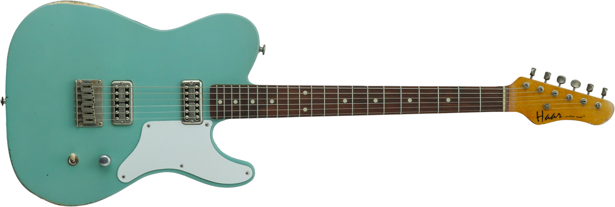 Haar Guitars Trad T Custom 2h Tv Jones Ht Rw #43519 - Aged Spring Green - Guitarra eléctrica con forma de tel - Main picture