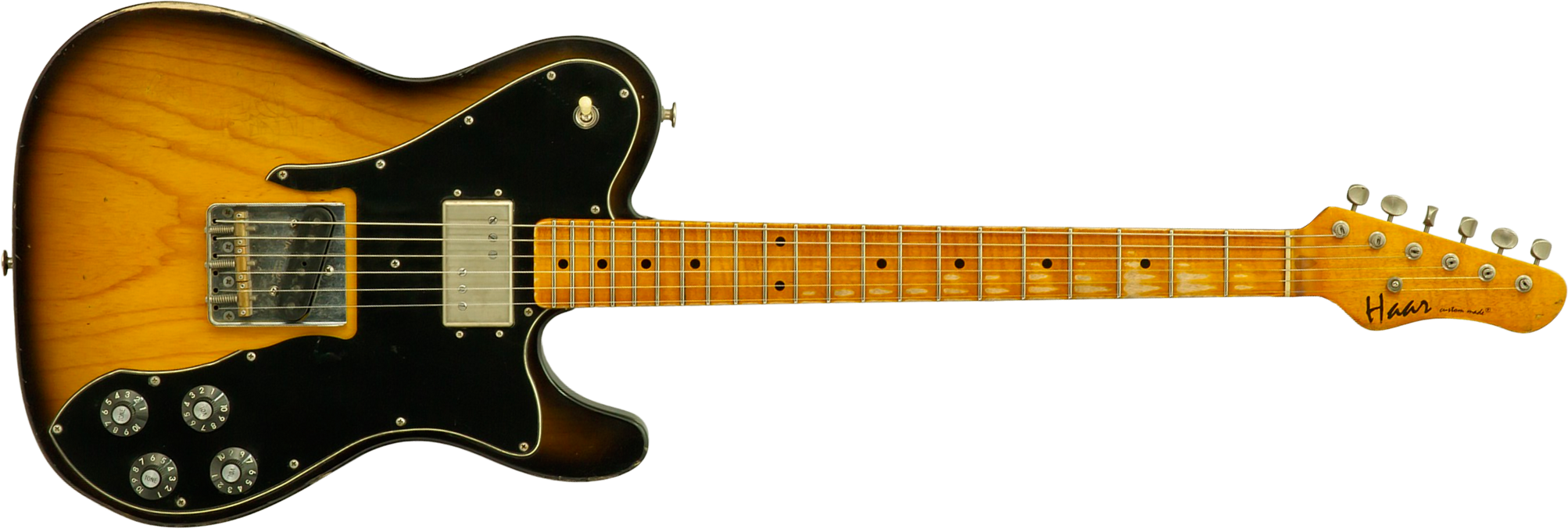 Haar Guitars Trad T Hs Brandon / Kloppmann Ht Mn #43591 - Aged 2 Tone Sunburst - Guitarra eléctrica con forma de tel - Main picture