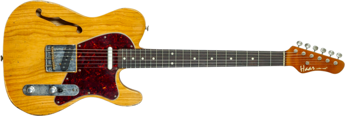 Haar guitars Trad T Thinline #43483 - Aged antique natural 