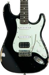 Guitarra eléctrica con forma de str. Haar guitars Trad S #43517 - Aged Black