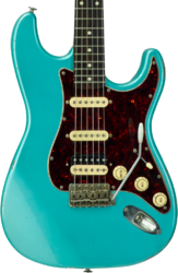 Guitarra eléctrica con forma de str. Haar guitars Trad S #43592 - Aged Teal Green Metallic