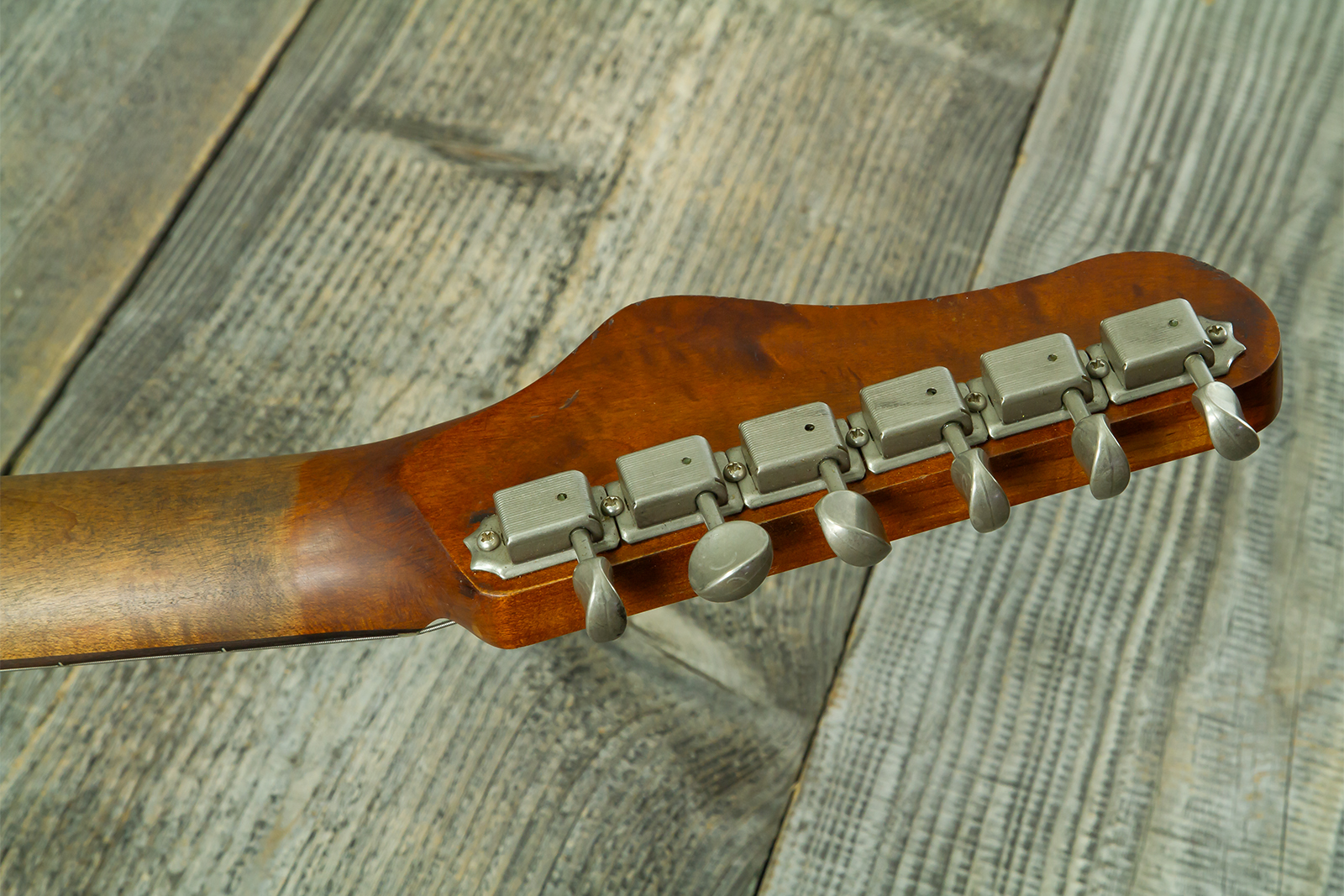 Haar Guitars Trad Jg 2s Amber Trem Rw #43594 - Aged Sherwood Green Metallic - Guitarra electrica retro rock - Variation 16