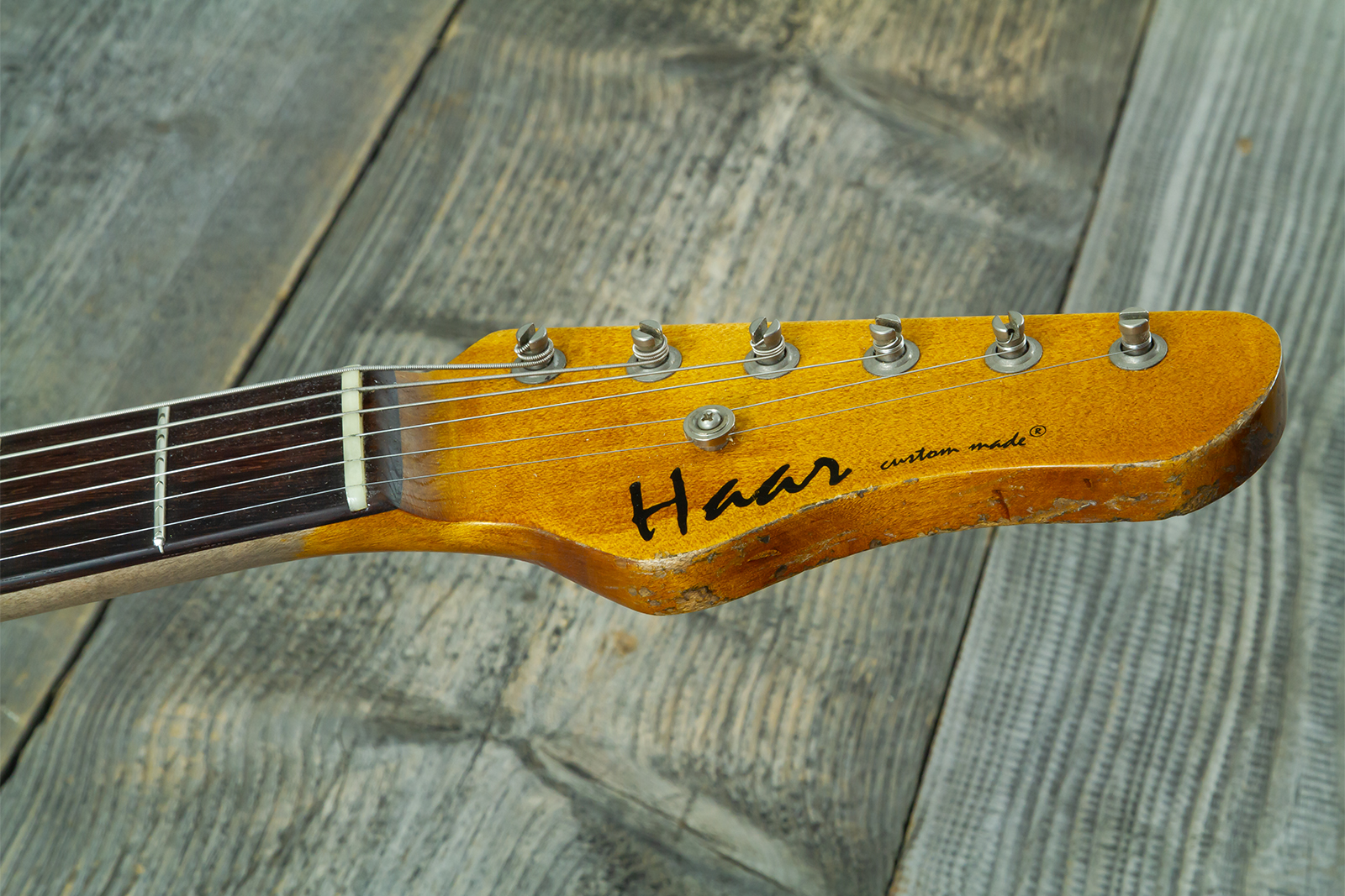 Haar Guitars Trad Jm 2s Fralin #43593 - Aged 3 Tone Sunburst - Guitarra electrica retro rock - Variation 12