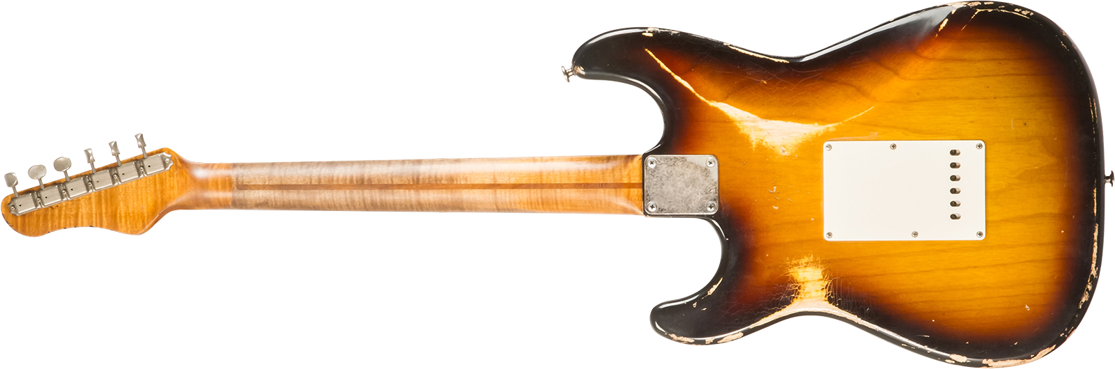 Haar Guitars Trad S 3s Kloppman Trem Mn #42273 - Aged 2-tone Tobacco - Guitarra eléctrica con forma de str. - Variation 1
