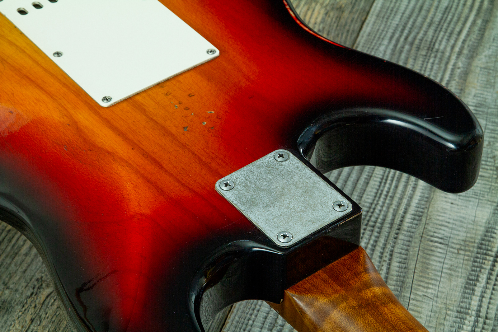 Haar Guitars Trad S 3s Kloppmann Mn #43485 - Aged 3 Tone Sunburst - Guitarra eléctrica con forma de str. - Variation 9