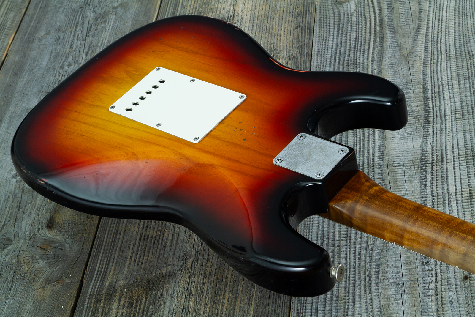 Haar Guitars Trad S 3s Kloppmann Mn #43485 - Aged 3 Tone Sunburst - Guitarra eléctrica con forma de str. - Variation 7