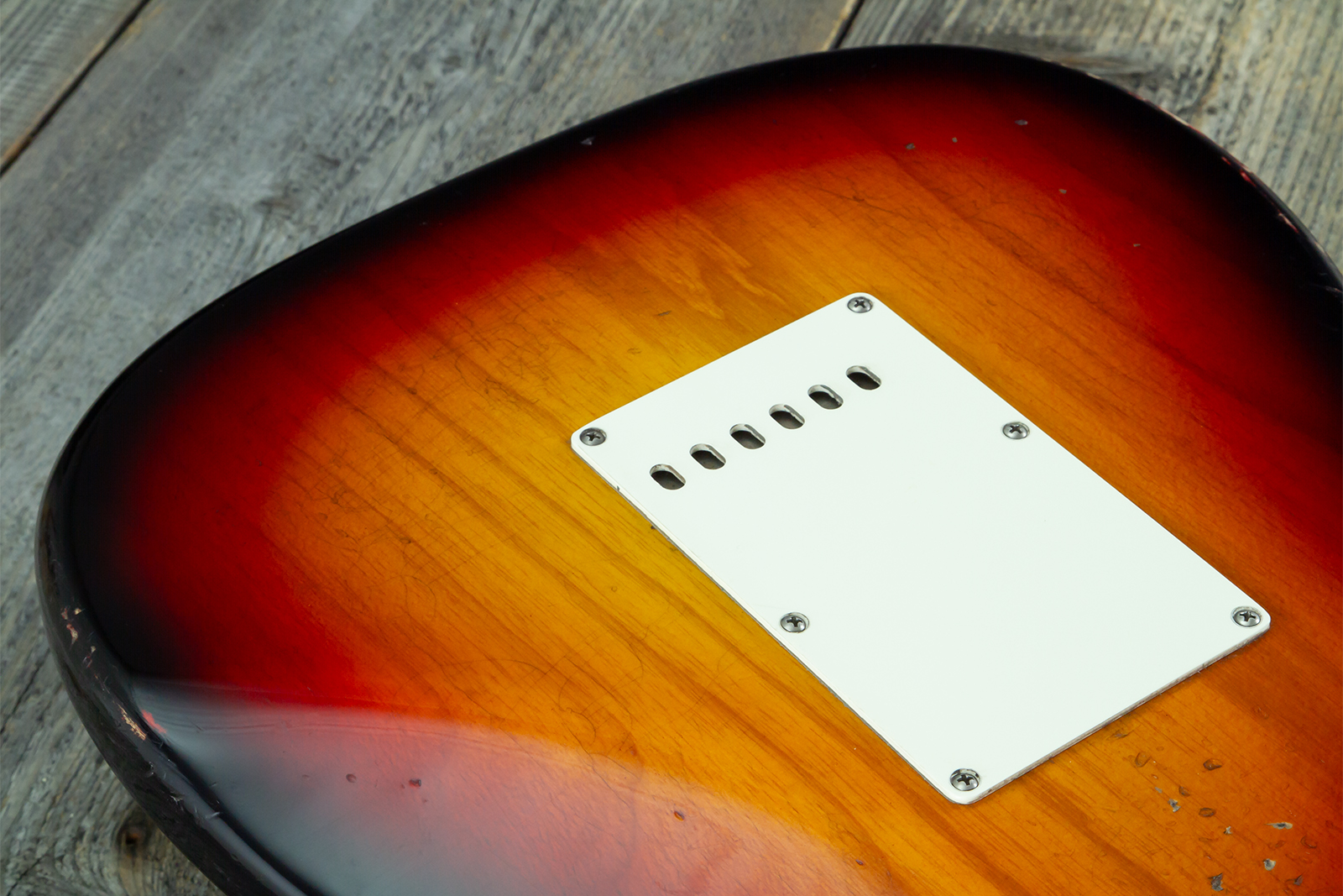 Haar Guitars Trad S 3s Kloppmann Mn #43485 - Aged 3 Tone Sunburst - Guitarra eléctrica con forma de str. - Variation 8