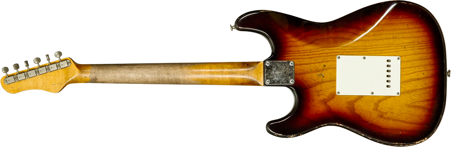 Haar Guitars Trad S 3s Klopppmann Trem Rw #43484 - Aged 2-tone Chocolate Sunburst - Guitarra eléctrica con forma de str. - Variation 1