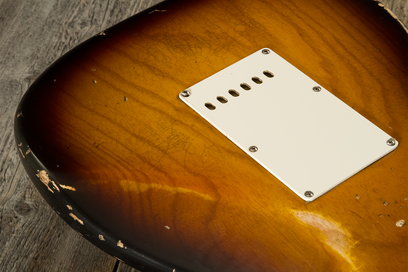 Haar Guitars Trad S 3s Lindy Fralin Trem Mn #42272 - Aged 2-tone Tobacco - Guitarra eléctrica con forma de str. - Variation 9
