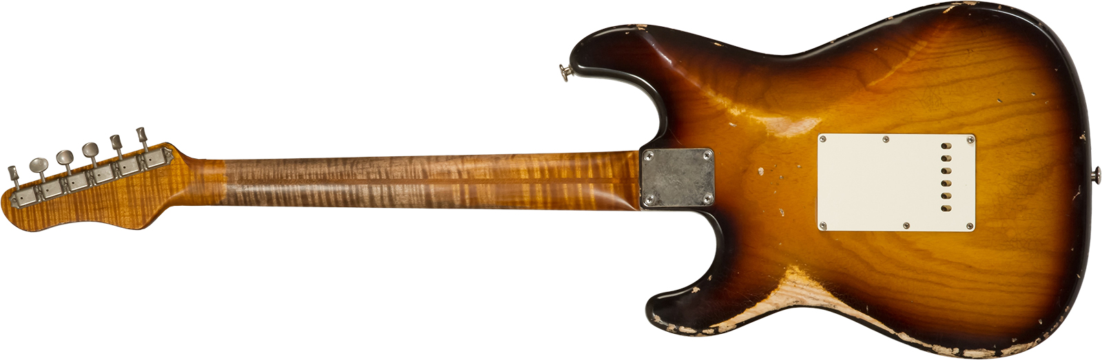 Haar Guitars Trad S 3s Lindy Fralin Trem Mn #42272 - Aged 2-tone Tobacco - Guitarra eléctrica con forma de str. - Variation 1