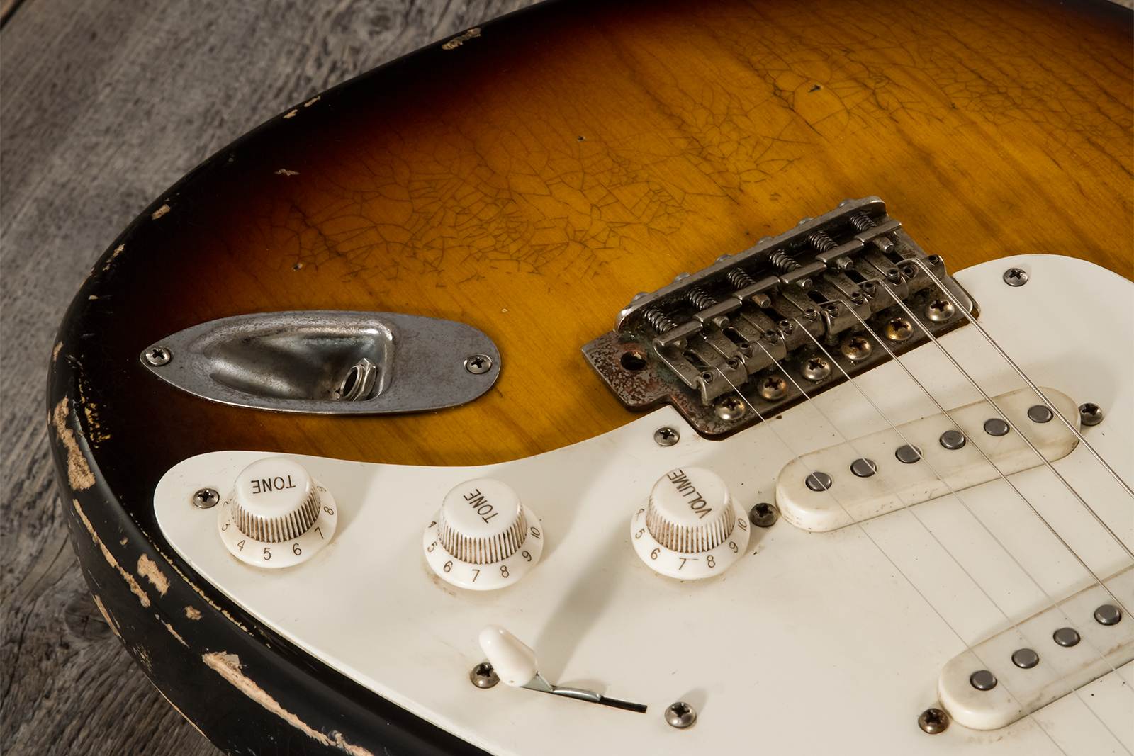 Haar Guitars Trad S 3s Lindy Fralin Trem Mn #42272 - Aged 2-tone Tobacco - Guitarra eléctrica con forma de str. - Variation 4