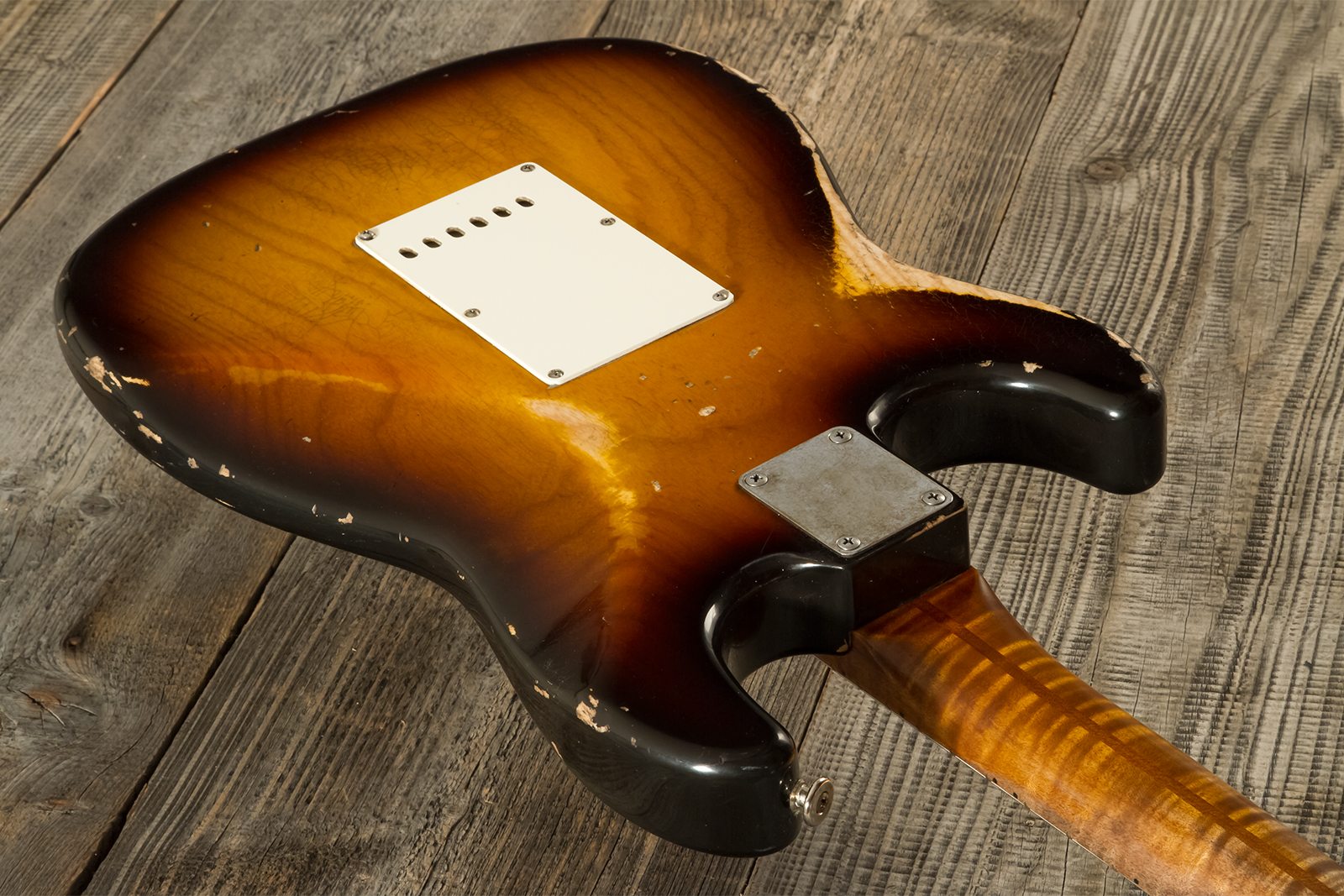 Haar Guitars Trad S 3s Lindy Fralin Trem Mn #42272 - Aged 2-tone Tobacco - Guitarra eléctrica con forma de str. - Variation 7