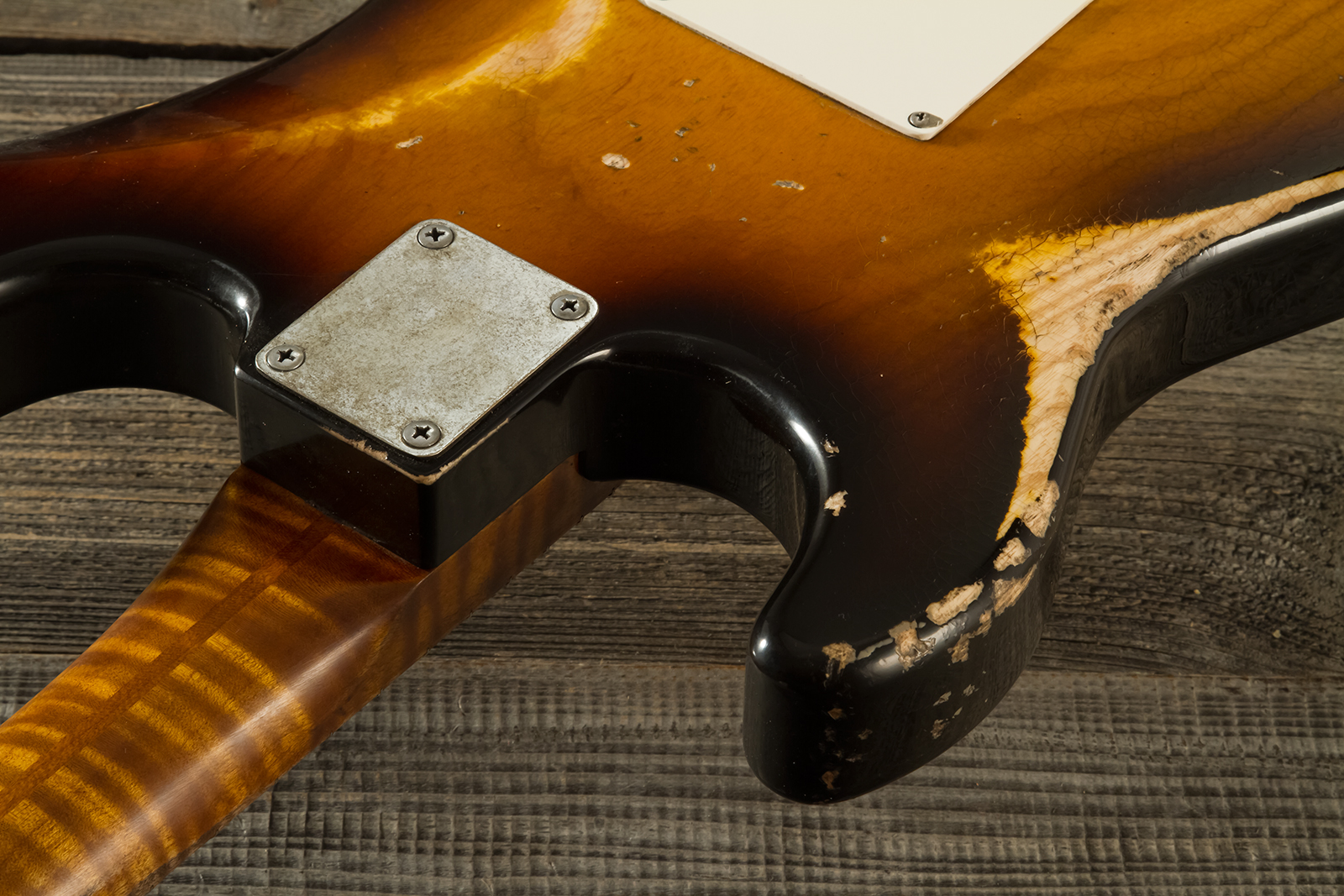 Haar Guitars Trad S 3s Lindy Fralin Trem Mn #42272 - Aged 2-tone Tobacco - Guitarra eléctrica con forma de str. - Variation 8