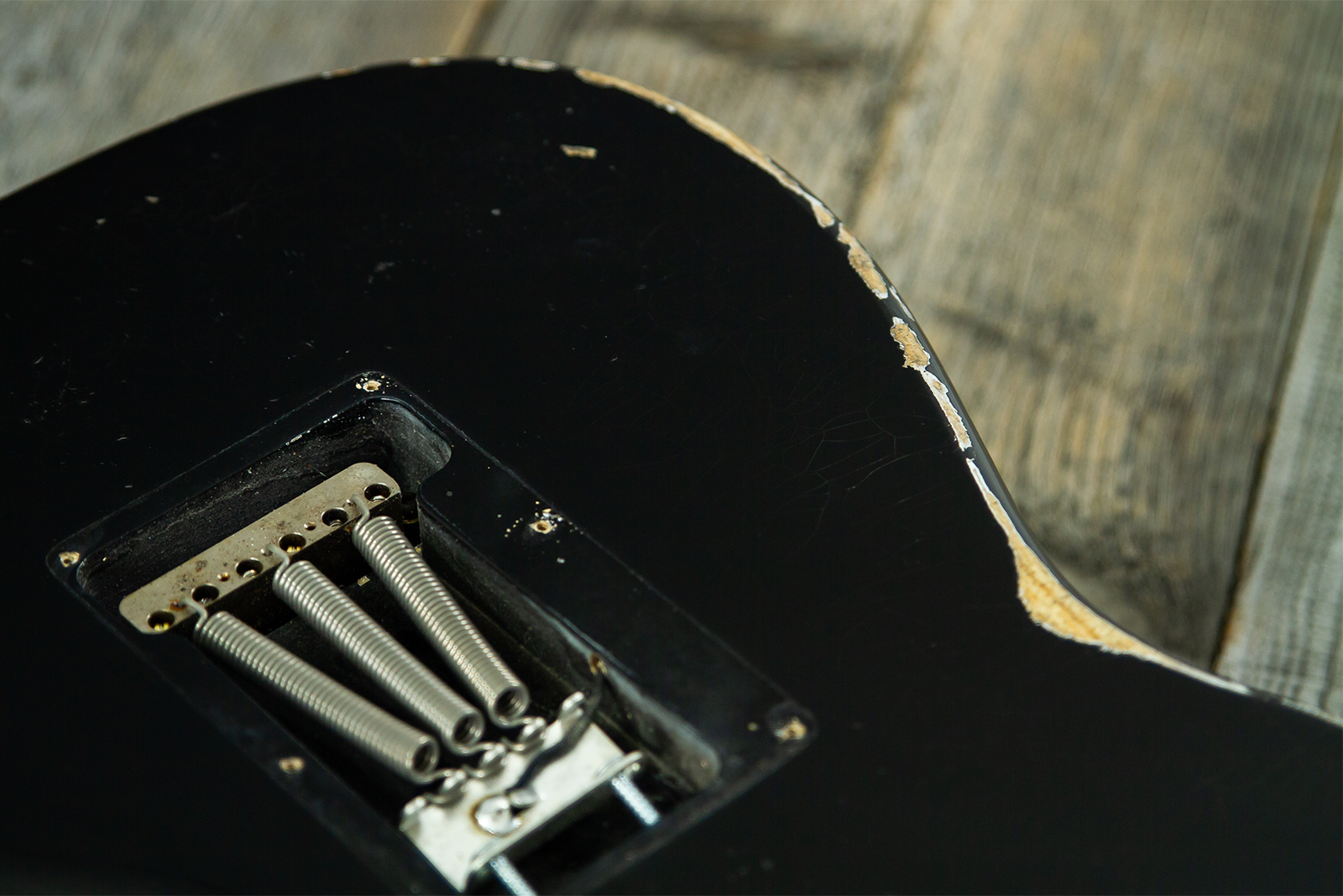 Haar Guitars Trad S Hss Amber Trem Rw #43517 - Aged Black - Guitarra eléctrica con forma de str. - Variation 9