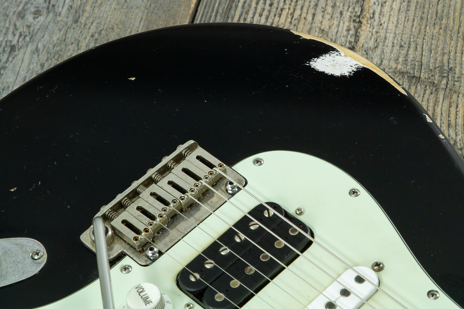 Haar Guitars Trad S Hss Amber Trem Rw #43517 - Aged Black - Guitarra eléctrica con forma de str. - Variation 3