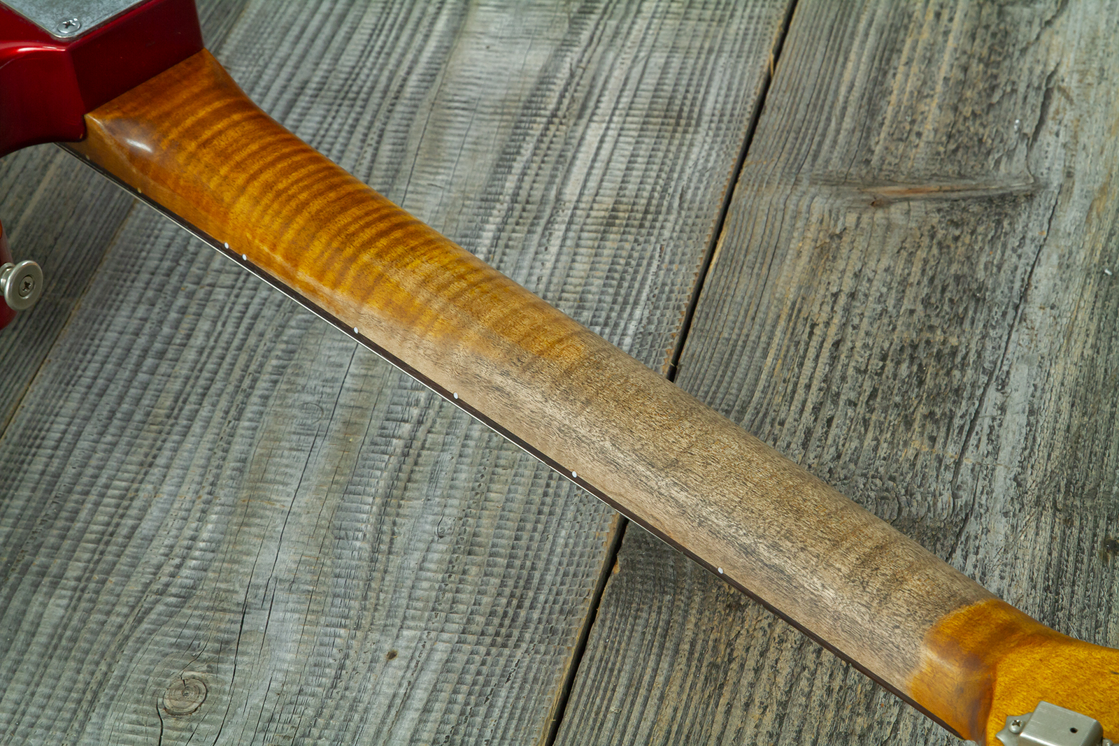 Haar Guitars Trad S Hss Lindy Fralin Trem Rw #43516 - Aged Candy Apple Red - Guitarra eléctrica con forma de str. - Variation 11