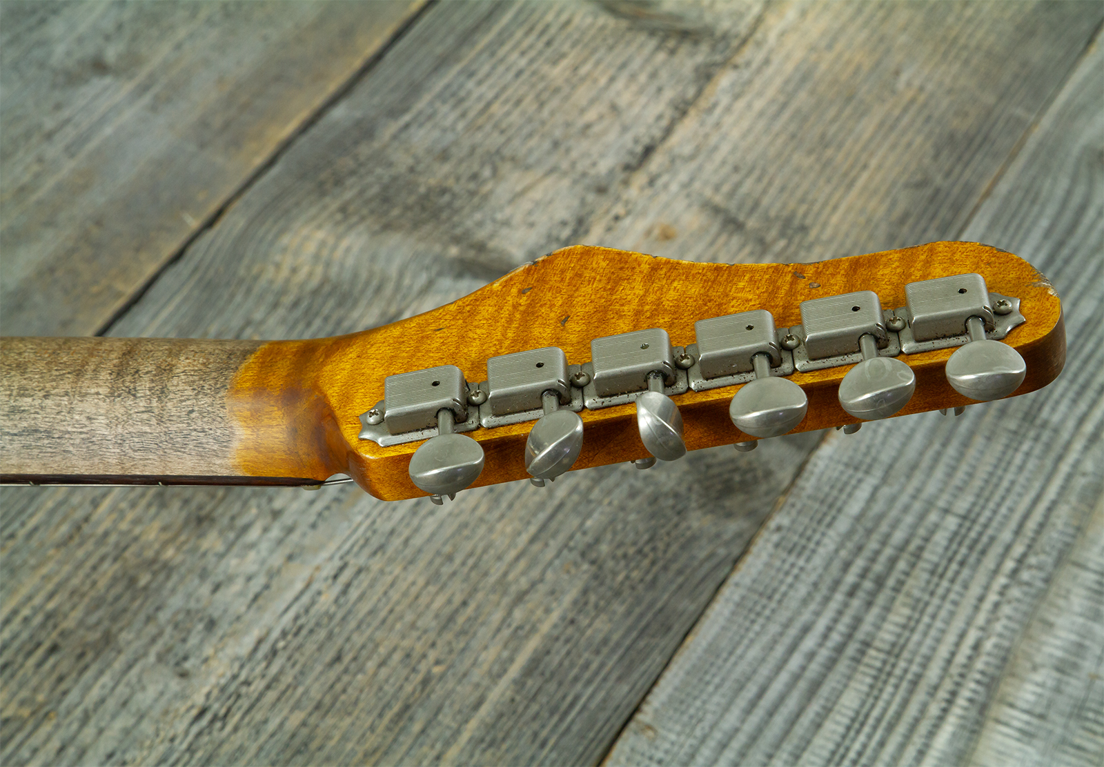 Haar Guitars Trad S Hss Lindy Fralin Trem Rw #43516 - Aged Candy Apple Red - Guitarra eléctrica con forma de str. - Variation 12