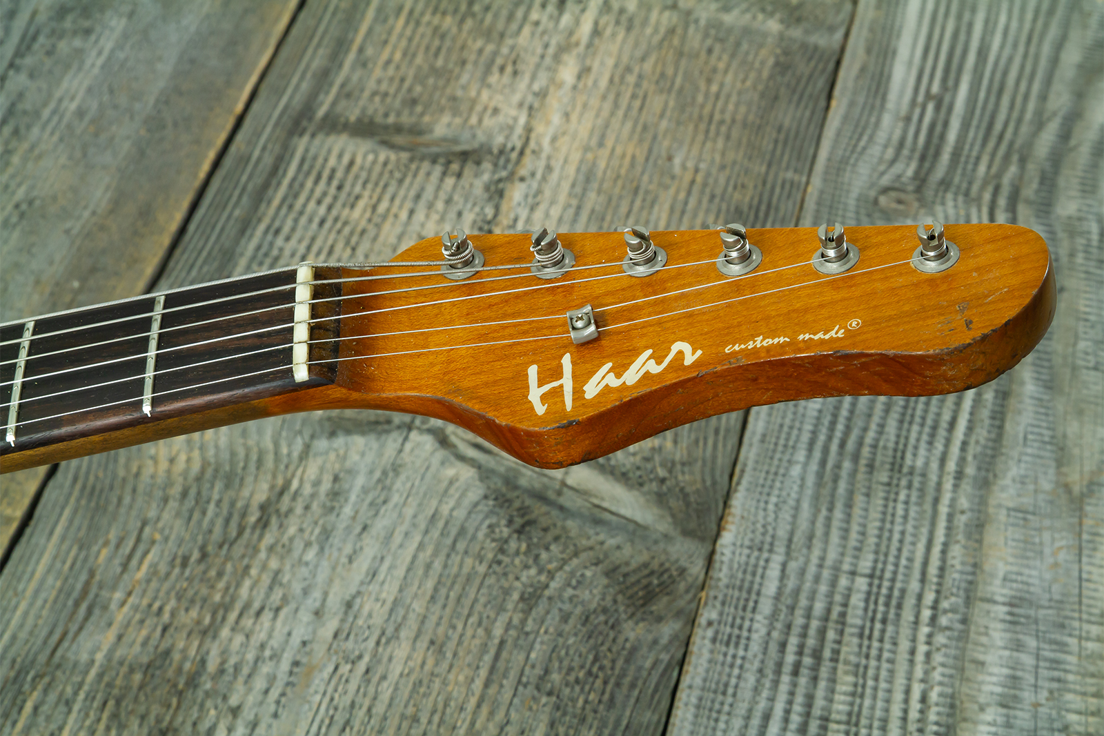 Haar Guitars Trad S Hss Lindy Fralin Trem Rw #43592 - Aged Teal Green Metallic - Guitarra eléctrica con forma de str. - Variation 12