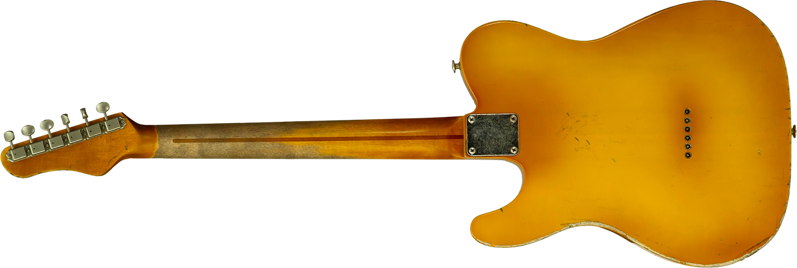 Haar Guitars Trad T 2s Amber Ht Mn #43590 - Aged Butterscotch - Guitarra eléctrica con forma de tel - Variation 1