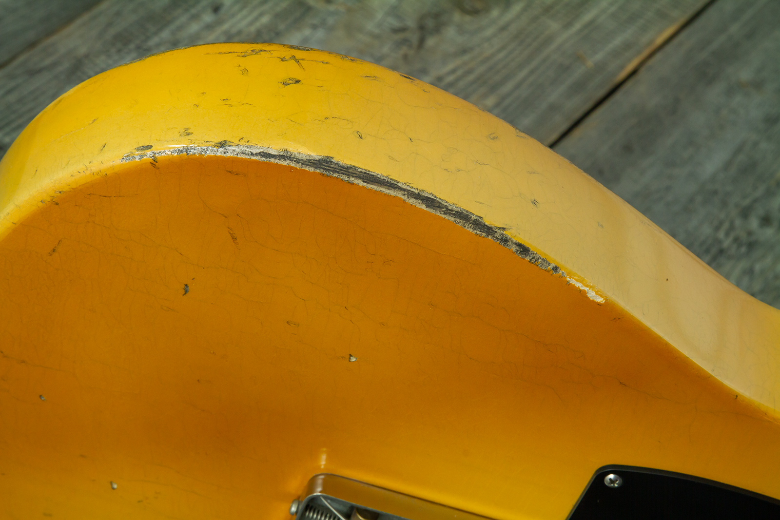 Haar Guitars Trad T 2s Amber Ht Mn #43590 - Aged Butterscotch - Guitarra eléctrica con forma de tel - Variation 5
