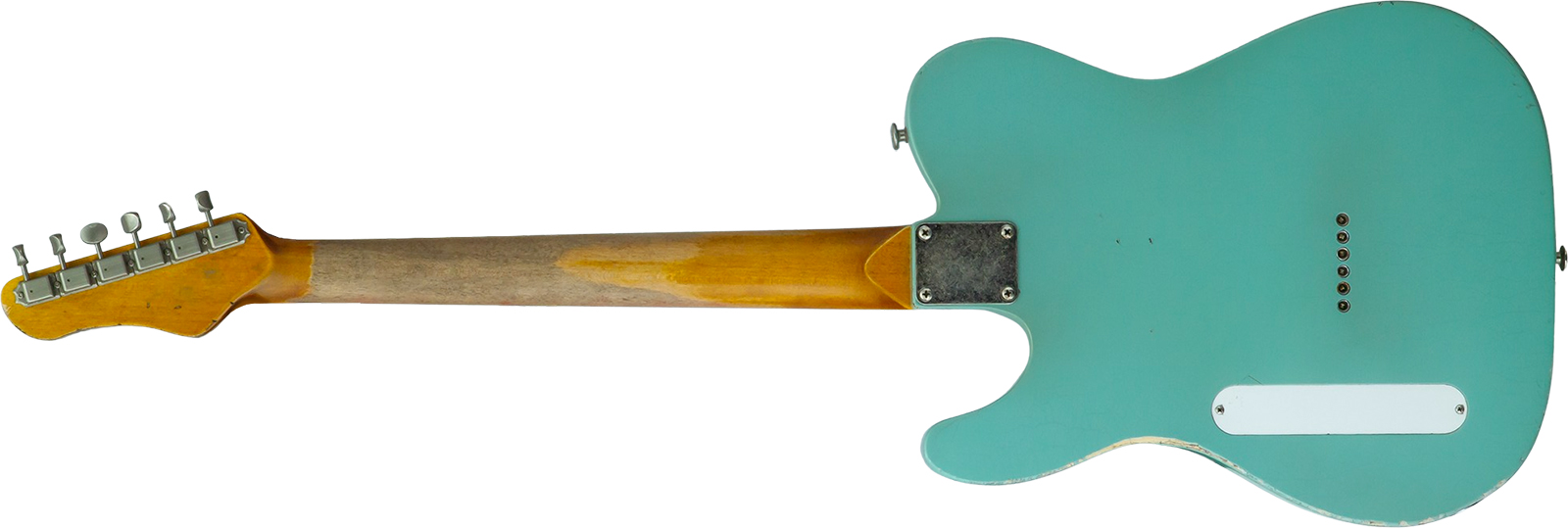 Haar Guitars Trad T Custom 2h Tv Jones Ht Rw #43519 - Aged Spring Green - Guitarra eléctrica con forma de tel - Variation 1