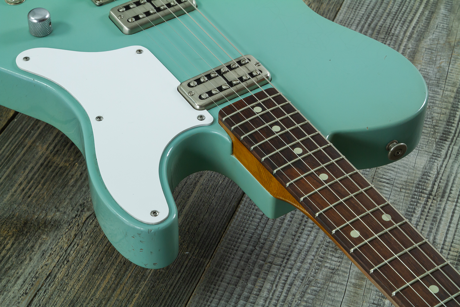 Haar Guitars Trad T Custom 2h Tv Jones Ht Rw #43519 - Aged Spring Green - Guitarra eléctrica con forma de tel - Variation 4