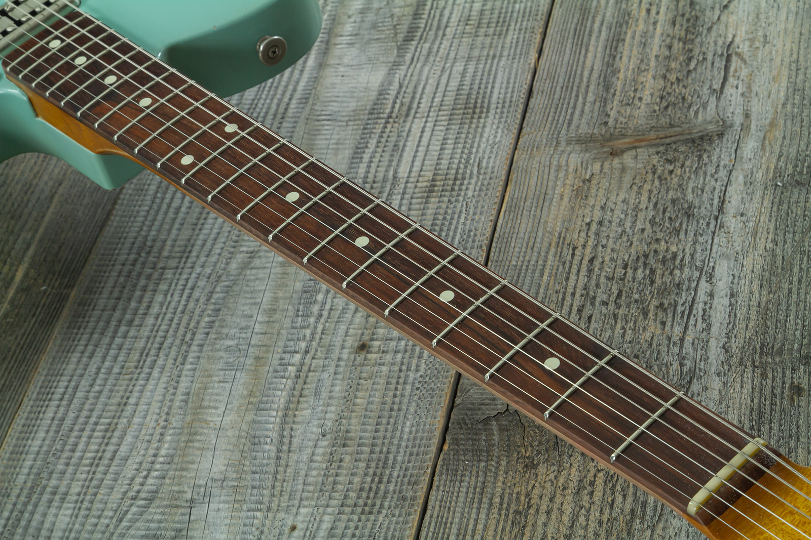 Haar Guitars Trad T Custom 2h Tv Jones Ht Rw #43519 - Aged Spring Green - Guitarra eléctrica con forma de tel - Variation 5