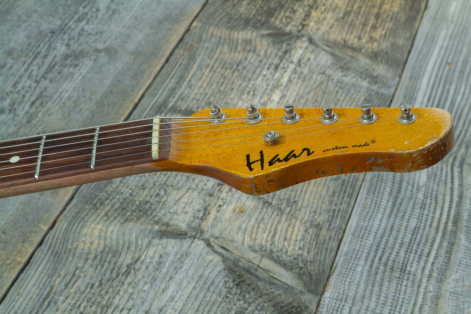Haar Guitars Trad T Custom 2h Tv Jones Ht Rw #43519 - Aged Spring Green - Guitarra eléctrica con forma de tel - Variation 6