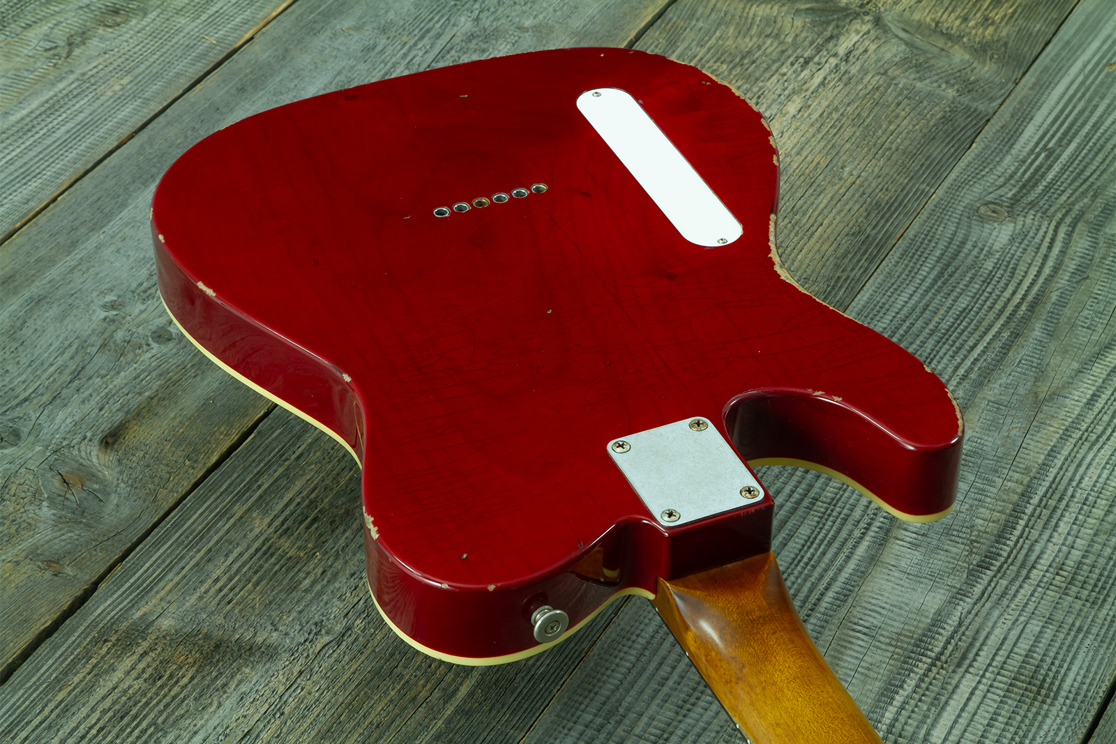 Haar Guitars Trad T Custom 2h Tv Jones Ht Rw #43524 - Aged Brown Natural - Guitarra eléctrica con forma de tel - Variation 10