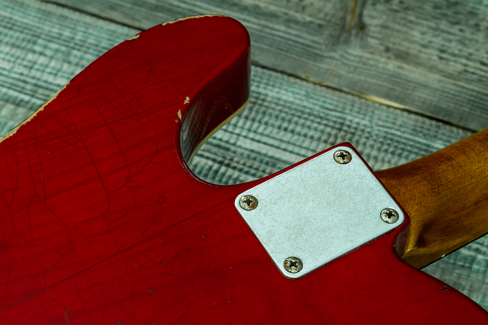 Haar Guitars Trad T Custom 2h Tv Jones Ht Rw #43524 - Aged Brown Natural - Guitarra eléctrica con forma de tel - Variation 13