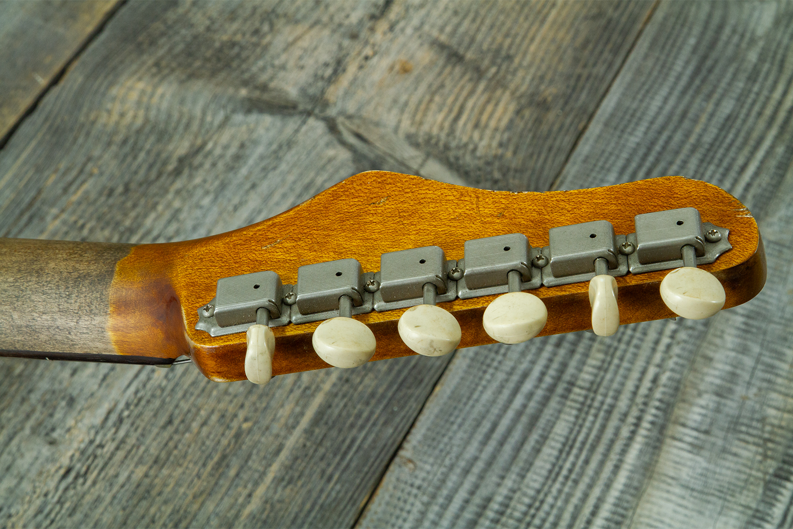 Haar Guitars Trad T Custom 2h Tv Jones Ht Rw #43524 - Aged Brown Natural - Guitarra eléctrica con forma de tel - Variation 15