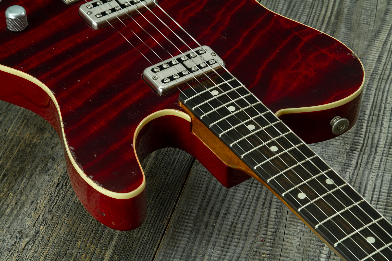 Haar Guitars Trad T Custom 2h Tv Jones Ht Rw #43524 - Aged Brown Natural - Guitarra eléctrica con forma de tel - Variation 4