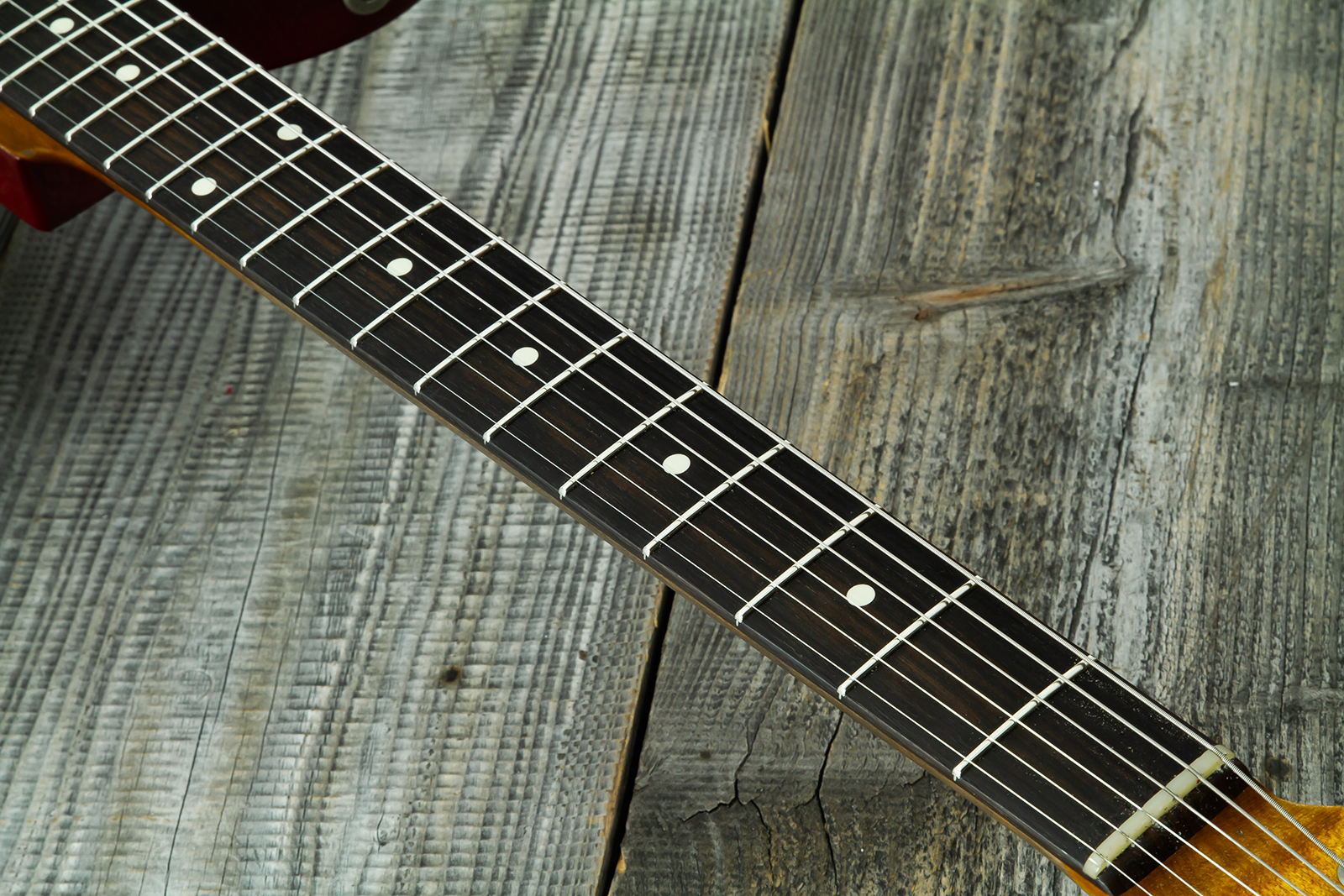 Haar Guitars Trad T Custom 2h Tv Jones Ht Rw #43524 - Aged Brown Natural - Guitarra eléctrica con forma de tel - Variation 7