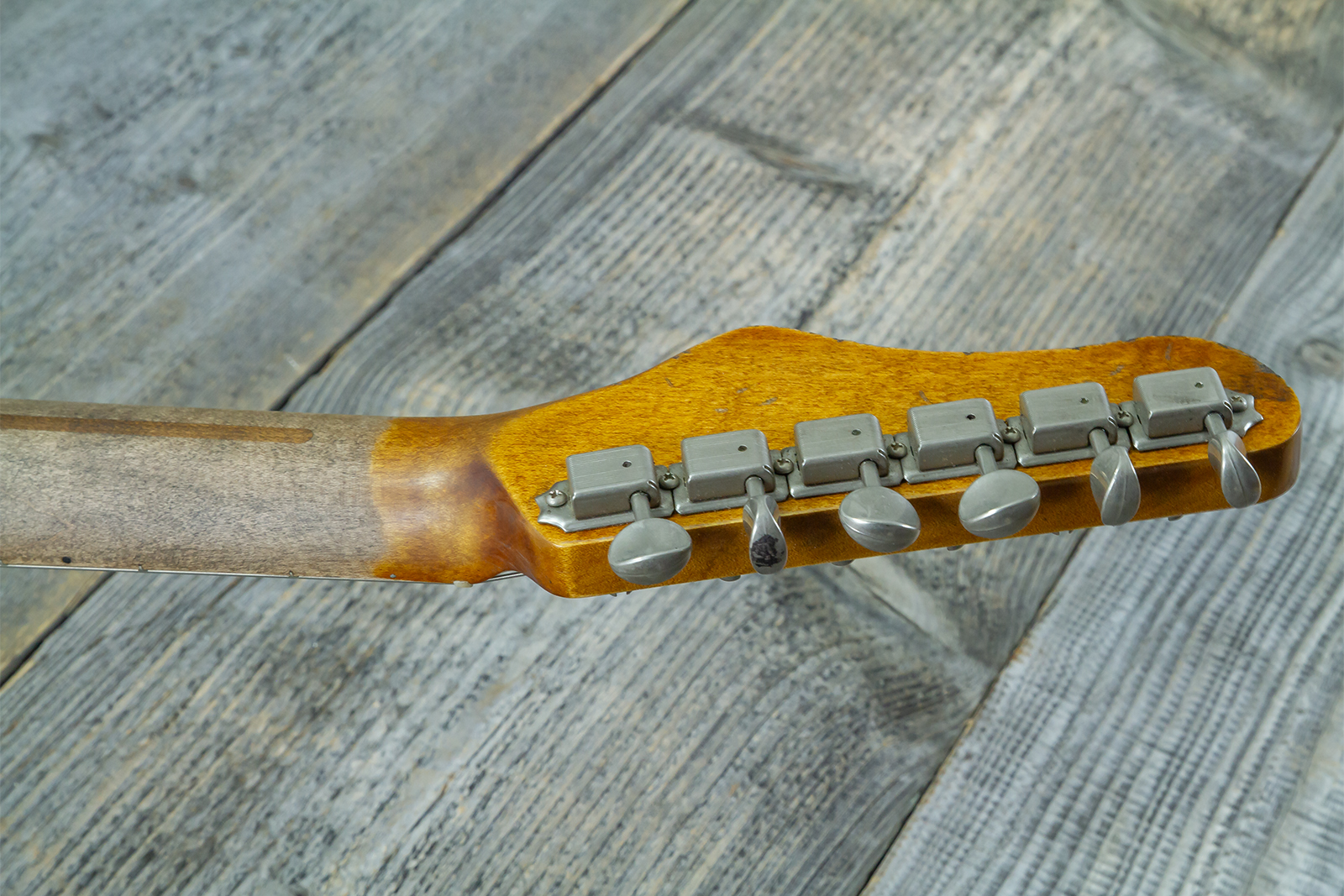 Haar Guitars Trad T Custom 2s Kloppmann. Mn  #43518 - Blue Paisley - Guitarra eléctrica con forma de tel - Variation 11