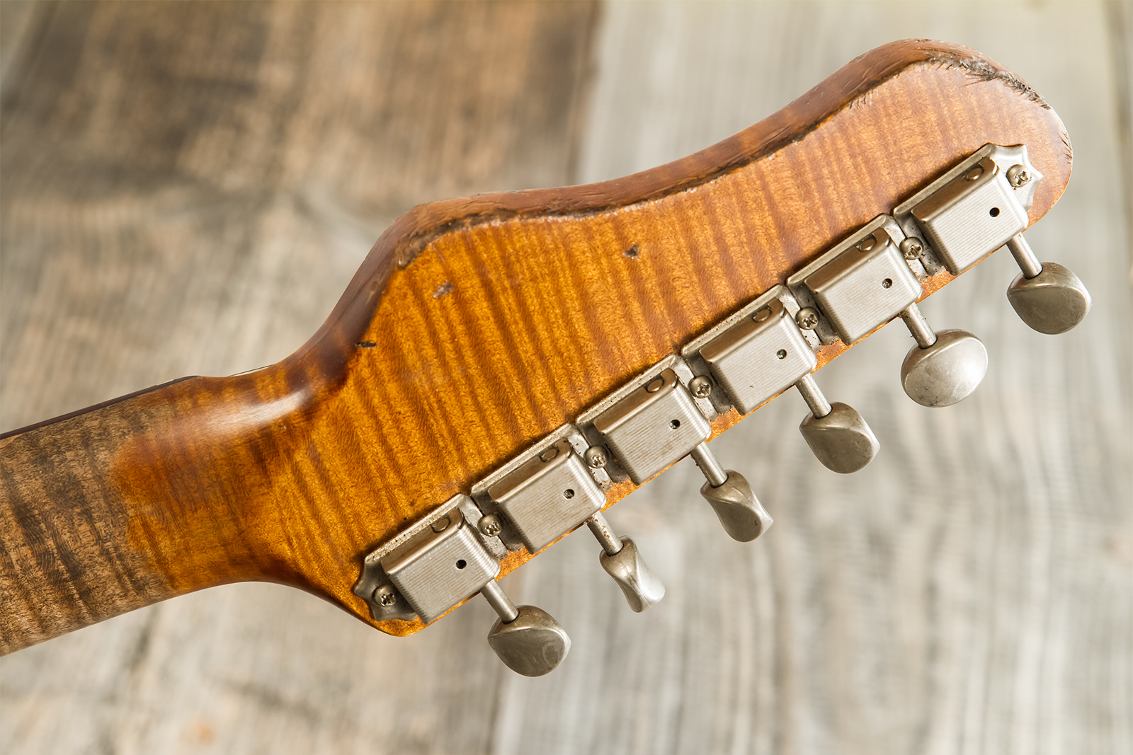 Haar Guitars Trad T Custom 2s Lindy Fralin Ht Rw #42267 - Aged 2-tone Tobacco - Guitarra eléctrica con forma de tel - Variation 11
