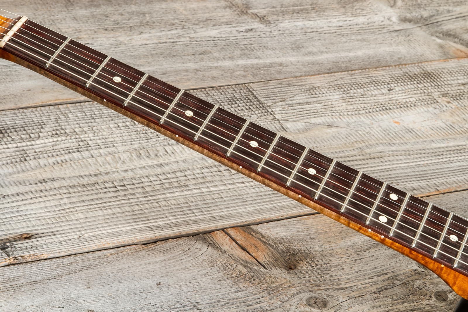 Haar Guitars Trad T Custom 2s Lindy Fralin Ht Rw #42267 - Aged 2-tone Tobacco - Guitarra eléctrica con forma de tel - Variation 5