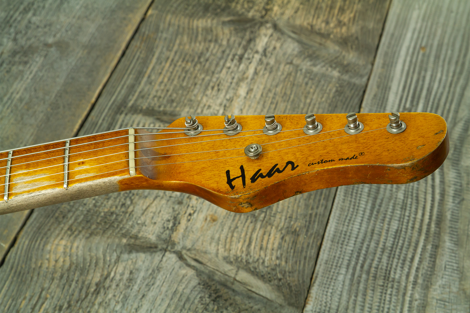 Haar Guitars Trad T Hs Brandon / Kloppmann Ht Mn #43591 - Aged 2 Tone Sunburst - Guitarra eléctrica con forma de tel - Variation 12