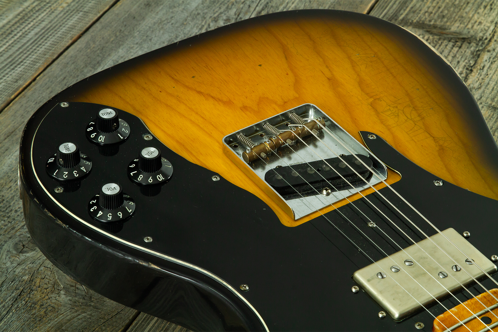 Haar Guitars Trad T Hs Brandon / Kloppmann Ht Mn #43591 - Aged 2 Tone Sunburst - Guitarra eléctrica con forma de tel - Variation 4